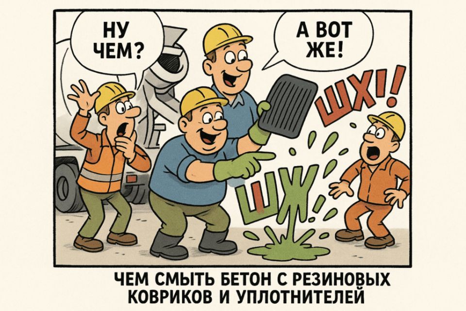 Как эффективно очистить резиновые коврики и уплотнители от бетона: советы специалистов