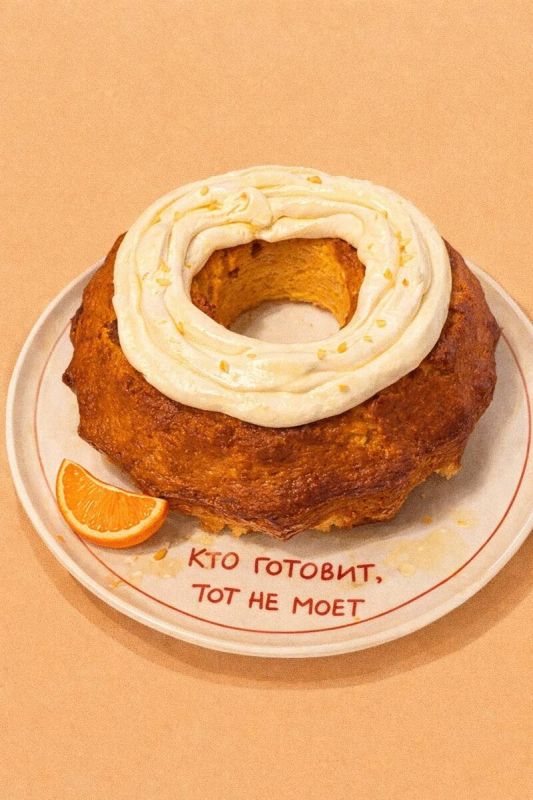 Апельсиновый кекс с пропиткой и кремом — спокойное вдохновение к домашнему десерту