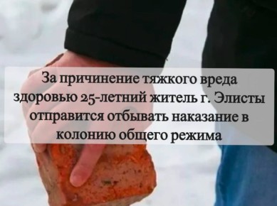 Прокуратура г. Элисты поддержала государственное обвинение по уголовному делу в отношении местного жителя