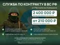 Набор на службу по контракту в вооруженных силах Российской Федерации продолжается