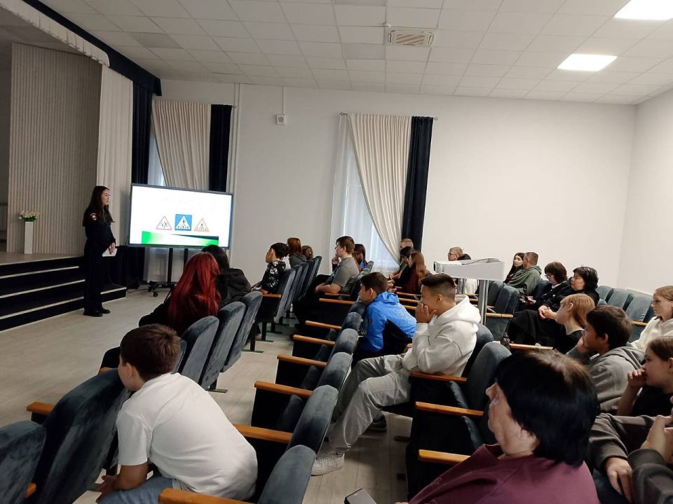 В ЛДП «Хамдан» Госавтоинспекцией проведена профилактическая беседа с детьми