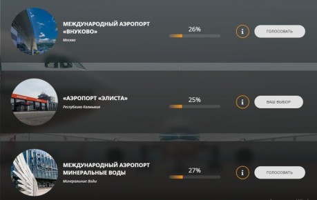 Сегодня последний день голосования за лучший аэропрт в номинации «Аэропорты России» премии Russian Treveler Awards!
