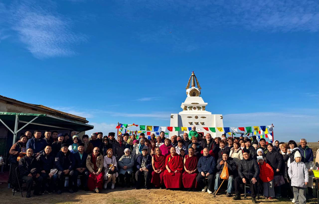 Сегодня в центре села Кегульта состоялось торжественное открытие Ступы Просветления — священного символа мира, добра и духовного единства Сегодня в центре села Кегульта состоялось торжественное открытие Ступы Просветления — священного символа мира, добра и духовного единства