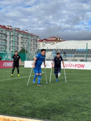 Команда из Калмыкии на финале «Стальной воли» — футбол ампутантов «Лига Героев»