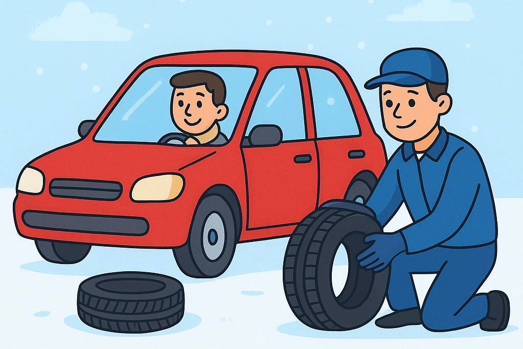 Госавтоинспекция Республики Калмыкия напоминает о своевременной смене шин