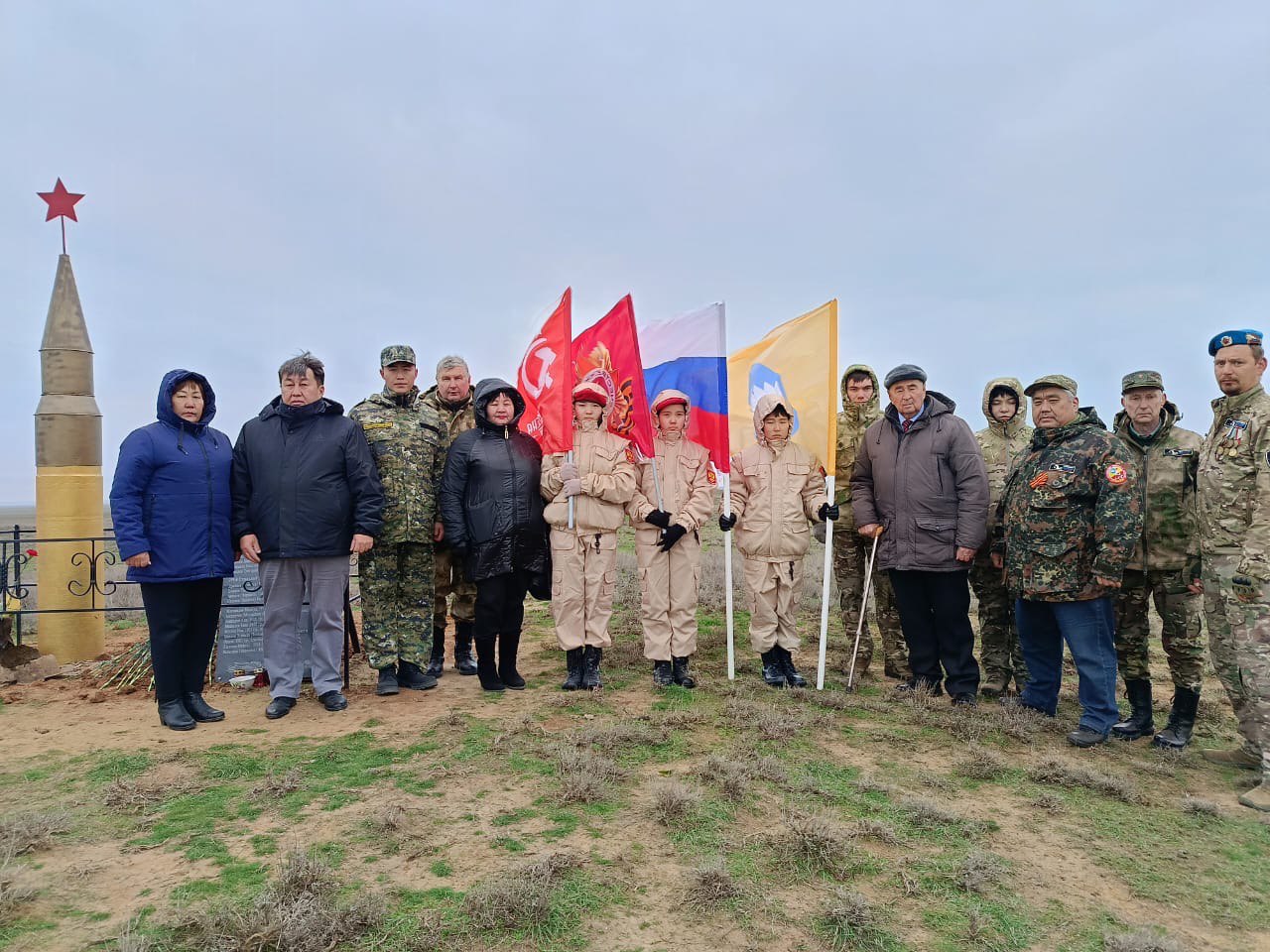 В Калмыкии следователь следственного управления принял участие в церемонии перезахоронения останков павших воинов в годы Великой Отечественной войны