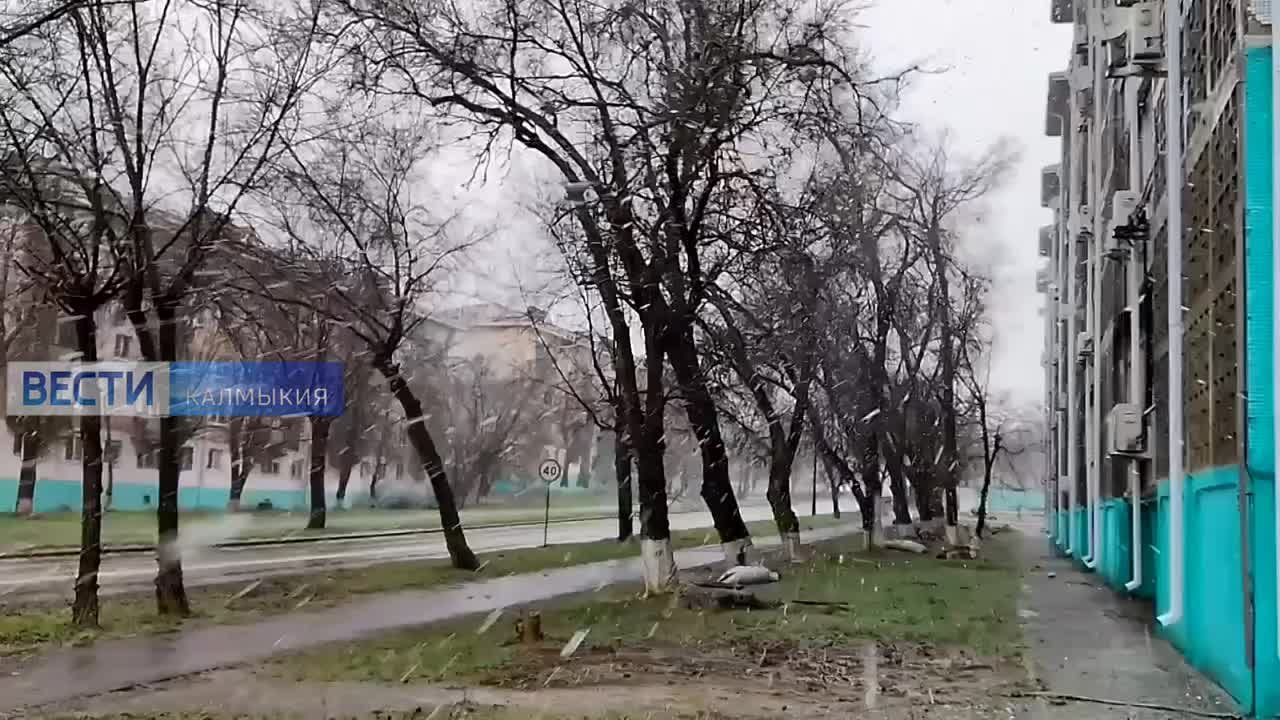 Наши подписчики делятся кадрами непогоды в Калмыкии