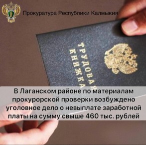 Прокуратурой Лаганского района выявлены нарушения трудового законодательства