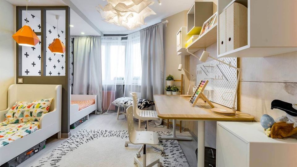 Как создать идеальное пространство для двоих детей в одной комнате