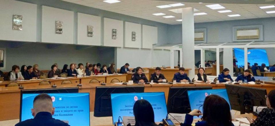 В Элисте сотрудник следственного управления принял участие в очередном заседании республиканской Комиссии по делам несовершеннолетних и защите их прав