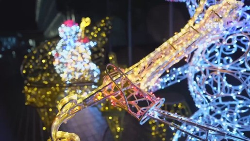 Сияющая Элиста!. Столица Калмыкии светится тысячами диодных огней и гирлянд