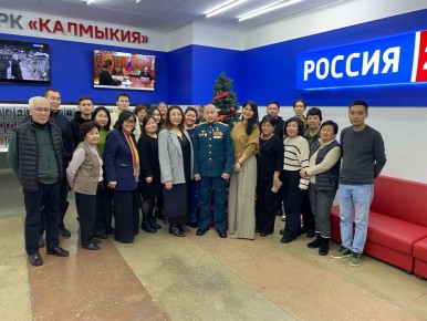 Герой России Наран Очир-Горяев в ГТРК «Калмыкия»