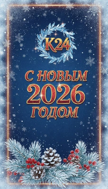 Дорогие зрители! Коллектив телеканала «Калмыкия 24» сердечно поздравляет вас с Новым 2026 годом