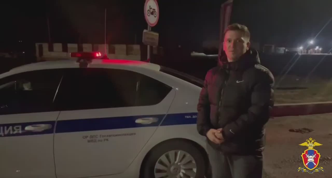 В Калмыкии сотрудники Госавтоинспекции оказали помощь водителю-дальнобойщику, попавшему в сложную ситуацию на ночной трассе