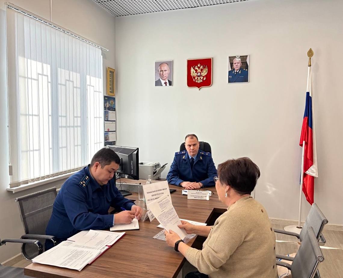 Прокурор республики провел прием жителей Целинного района Прокурор республики провел прием жителей Целинного района