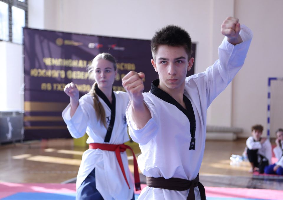 Сегодня в РКСШОР прошли масштабные соревнования — Чемпионат и Первенство Южного федерального округа (ЮФО) по тхэквондо!