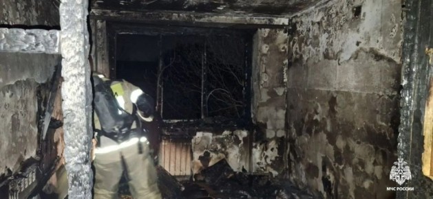 Пожар в Целинном районе потушен