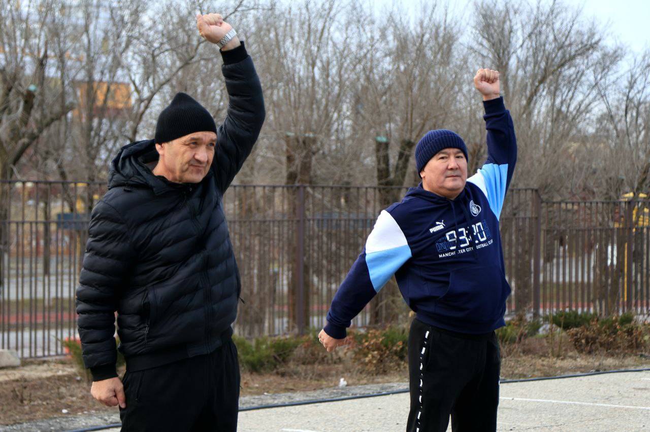 Ветераны СВО, участники программы «Герои-08», начали день с зарядки Ветераны СВО, участники программы «Герои-08», начали день с зарядки
