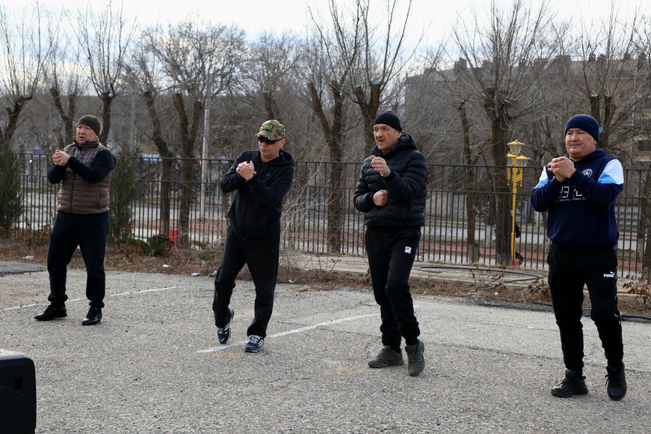 Ветераны СВО, участники программы «Герои-08», начали день с зарядки Ветераны СВО, участники программы «Герои-08», начали день с зарядки