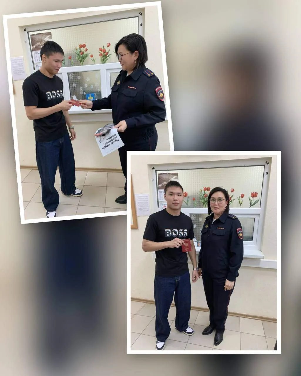 Сотрудники Управления по вопросам миграции МВД по Республике Калмыкия были рады приветствовать у себя в гостях нашего чемпиона - победителя Первенства России по греко-римской борьбе Мингияна Горяева