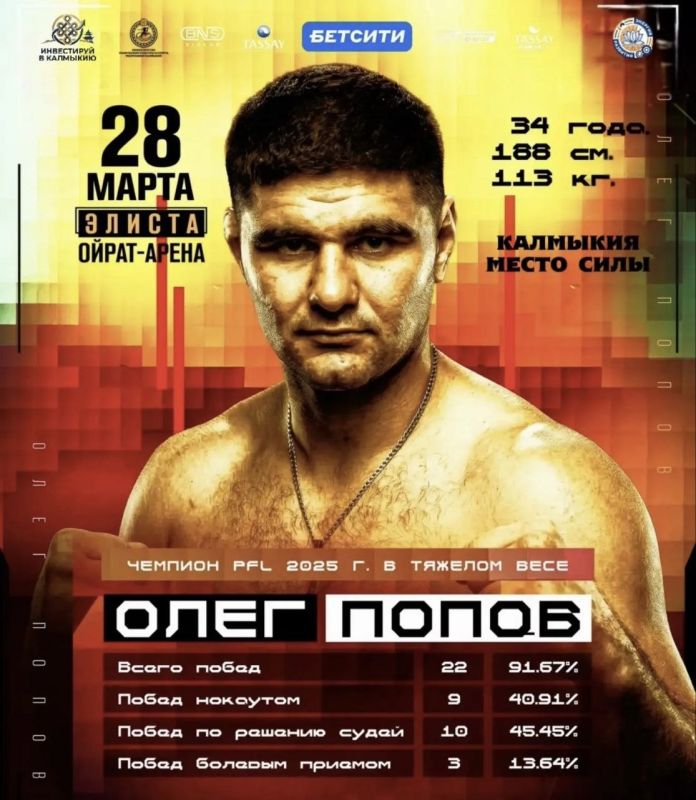 БЕТСИТИ FIGHT NIGHTS 135: РЕВАНШ В ЭЛИСТЕ!