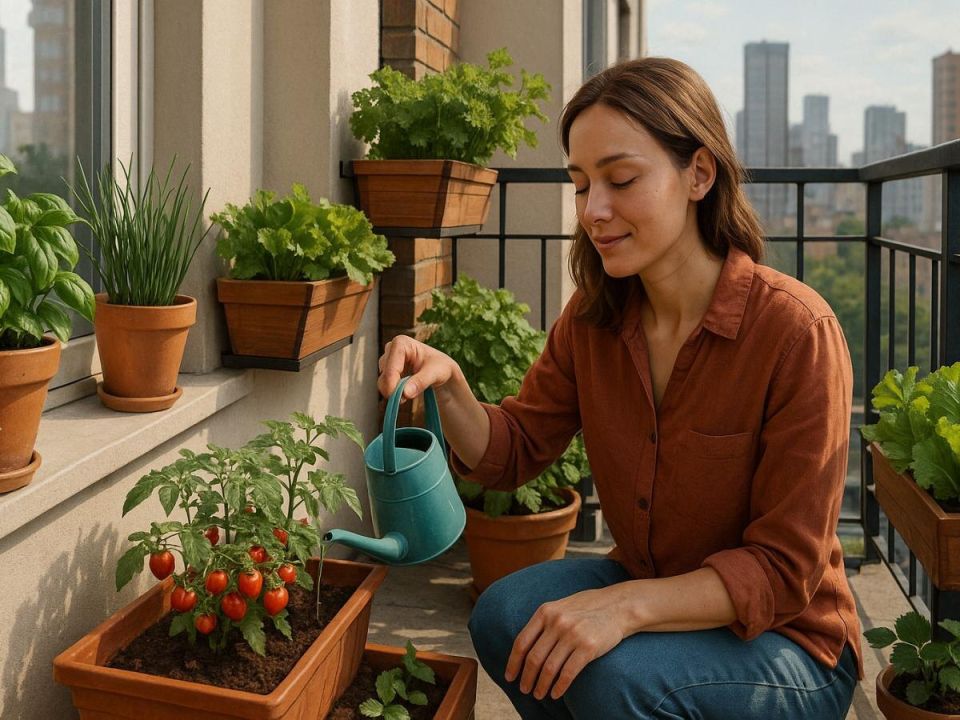 Как создать уютный мини-огород в городской квартире