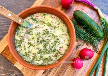 Летний взлет: окрошка на айране без мяса – легкость и свежесть на вашем столе