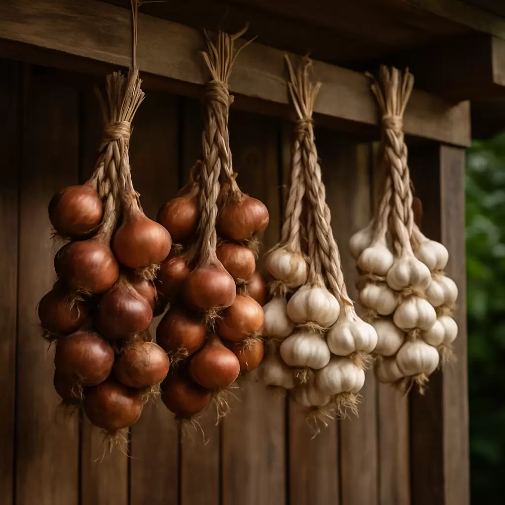 Секреты хранения лука и чеснока: как избежать гниения и продлить срок хранения