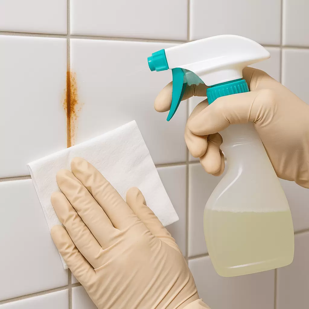 Устранение ржавчины с плитки в ванной: простые шаги для чистоты