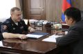 Министр внутренних дел Калмыкии и председатель Избиркома обсудили подготовку к Единому дню голосования
