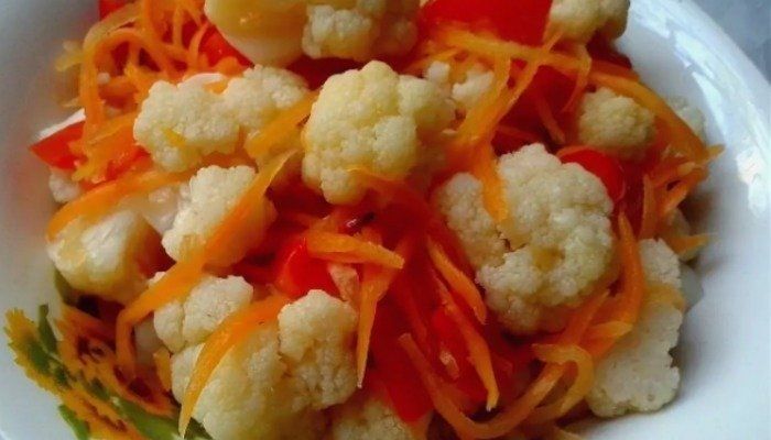 Цветная капуста по-корейски на зиму: лучшие рецепты