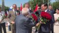 Ветеран Великой Отечественной войны Петр Леонтьев тепло встретил белорусскую делегацию
