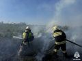 В Городовиковске потушили возгорание сухой растительности