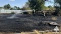 В Троицком ликвидировали возгорание сухой травы