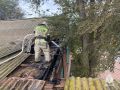 В Черноземельском районе ликвидировали возгорание дома