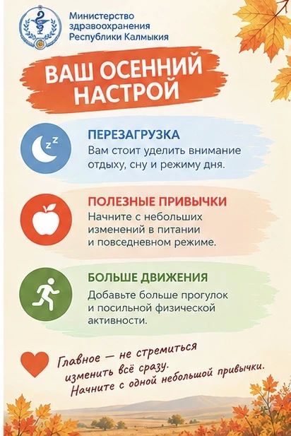 Осенний интерактив от Минздрава Калмыкии Осенний интерактив от Минздрава Калмыкии