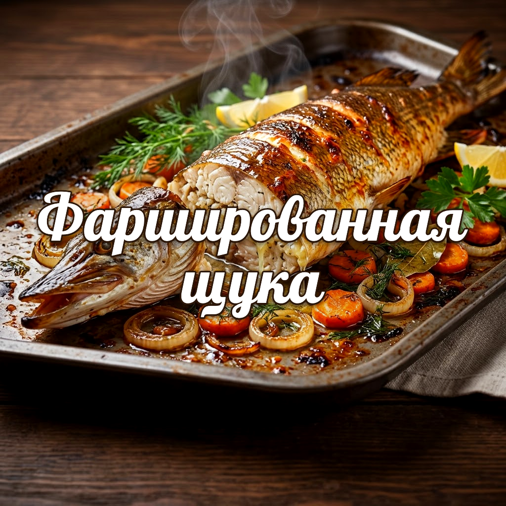 Сочная фаршированная щука из духовки: овощная подушка и простой секрет целой кожи