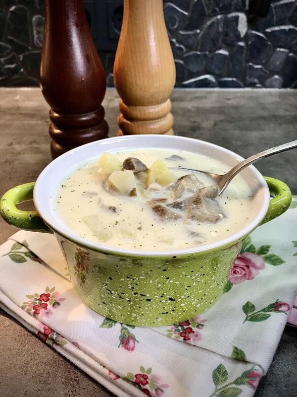 Сырно-грибной суп